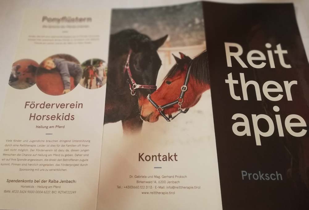 Verein Escape unterstützt Reittherapie Proksch